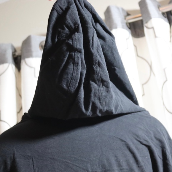 Calvin Klein Performance black hooded shirt with kangaroo pocket & drawstring 3X - Picture 4 of 9